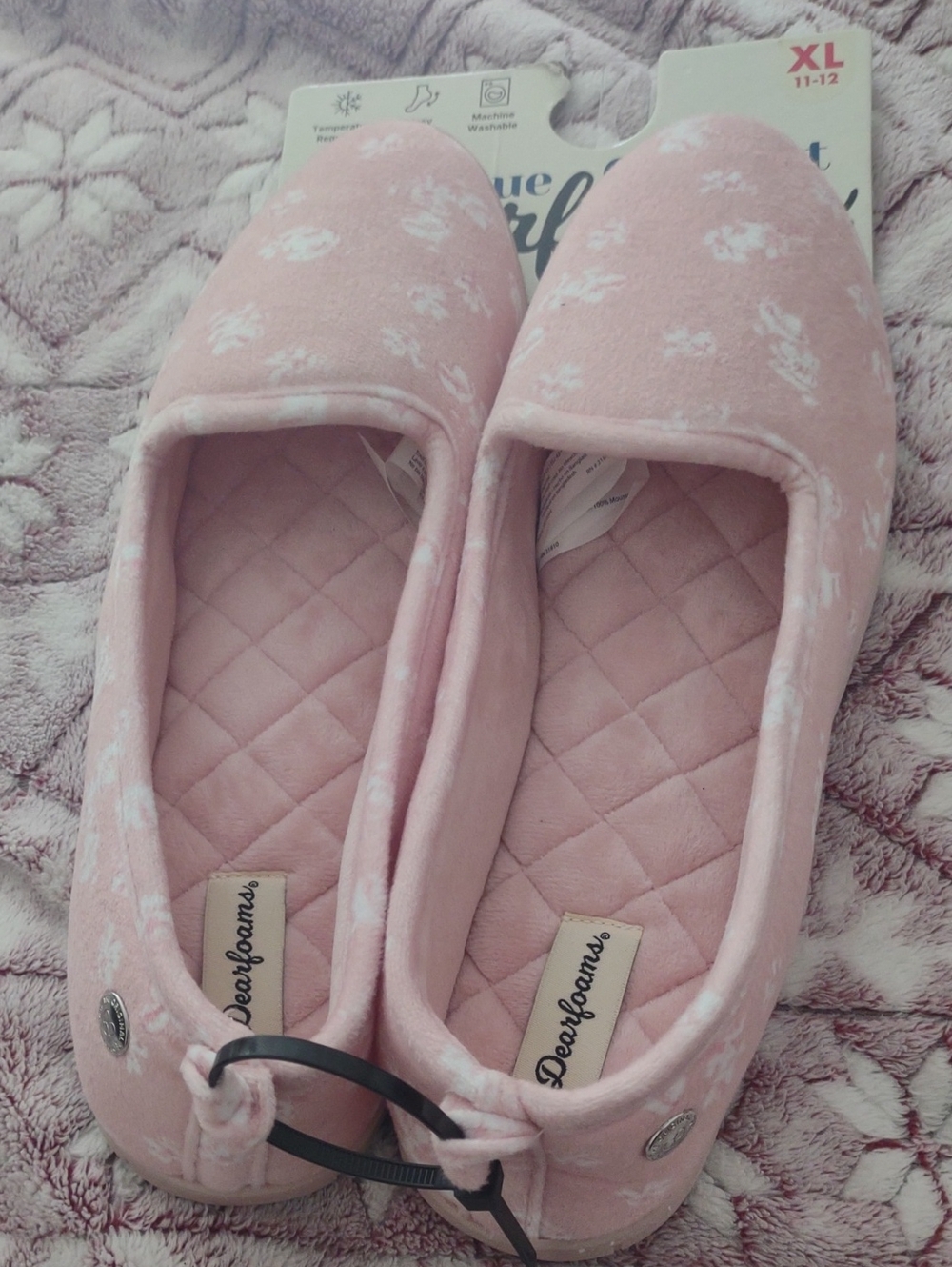 Cozy Quilted Pink Slip-On Women's Slippers